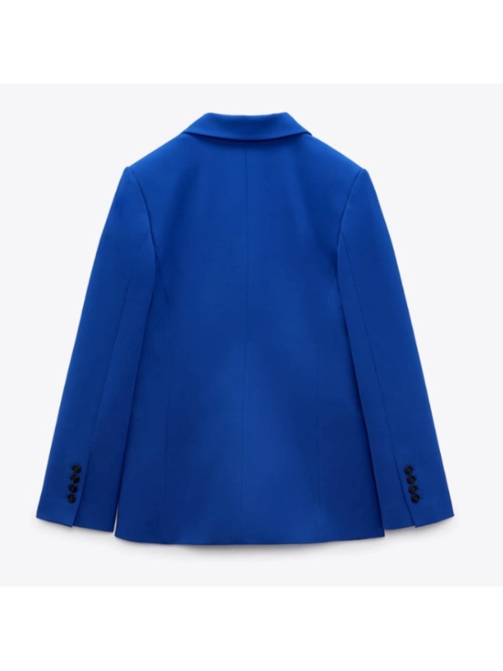 ZARA WOMAN DOUBLE BREASTED BLAZER WITH POCKETS JACKET BLUE 2697/707 XL - Picture 6 of 13